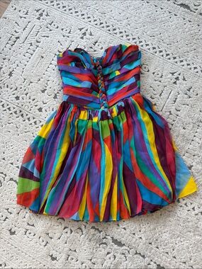 Mara Hoffman Multicolor Striped Braided Bodice Dress